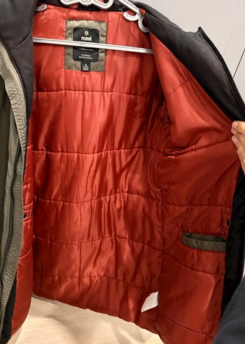 Gri Erkek Midi Ceket Fermuarlı Cepli - Görsel 4