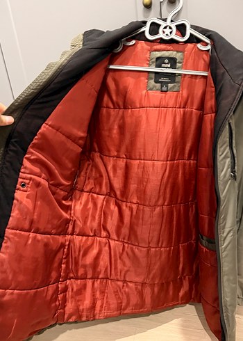 Gri Erkek Midi Ceket Fermuarlı Cepli - Görsel 3