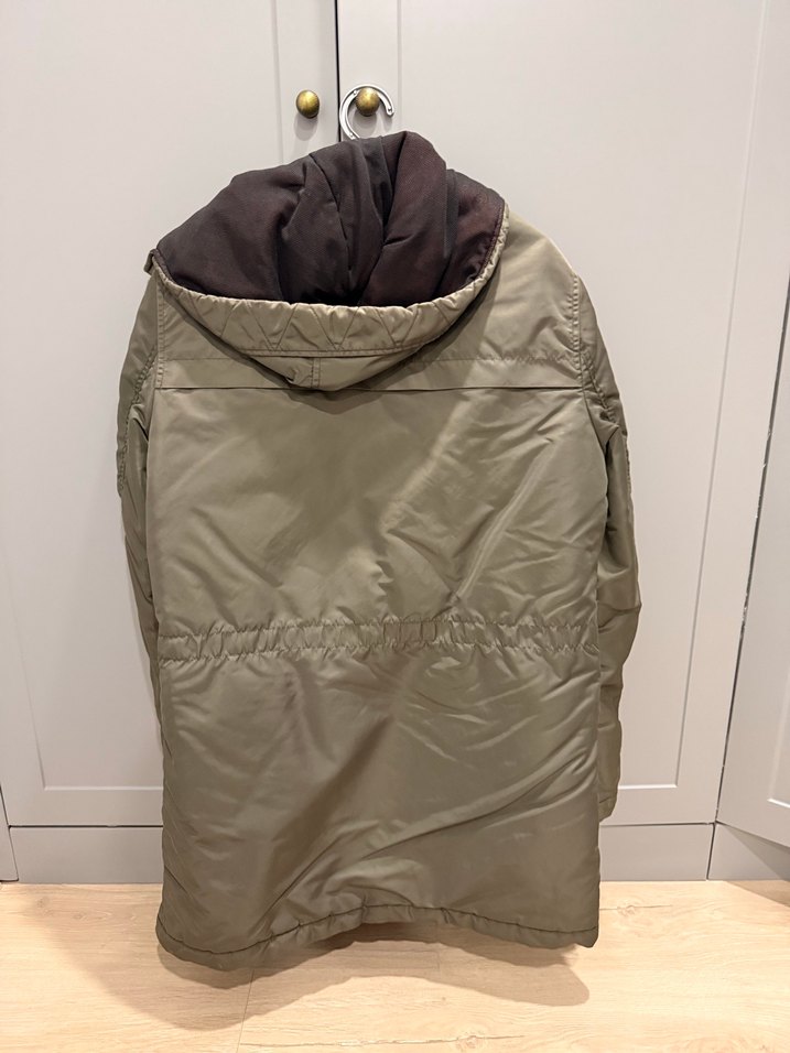 Gri Erkek Midi Ceket Fermuarlı Cepli - Görsel 2