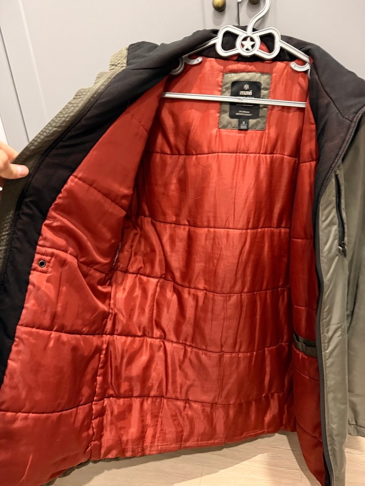 Gri Erkek Midi Ceket Fermuarlı Cepli - Görsel 3