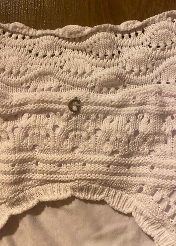 Beyaz Bohem Midi ELBİSE GUESS - Görsel 4