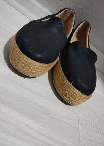 Siyah Platform Topuklu Kadın Espadril - Görsel 2