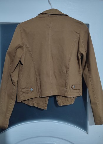 Kahverengi Süet Fermuarlı Kadın Deri Ceket - Görsel 2