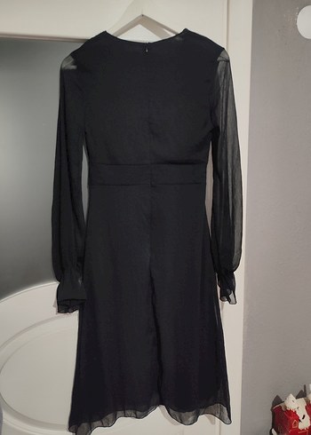 kadın siyah elbise - Görsel 4