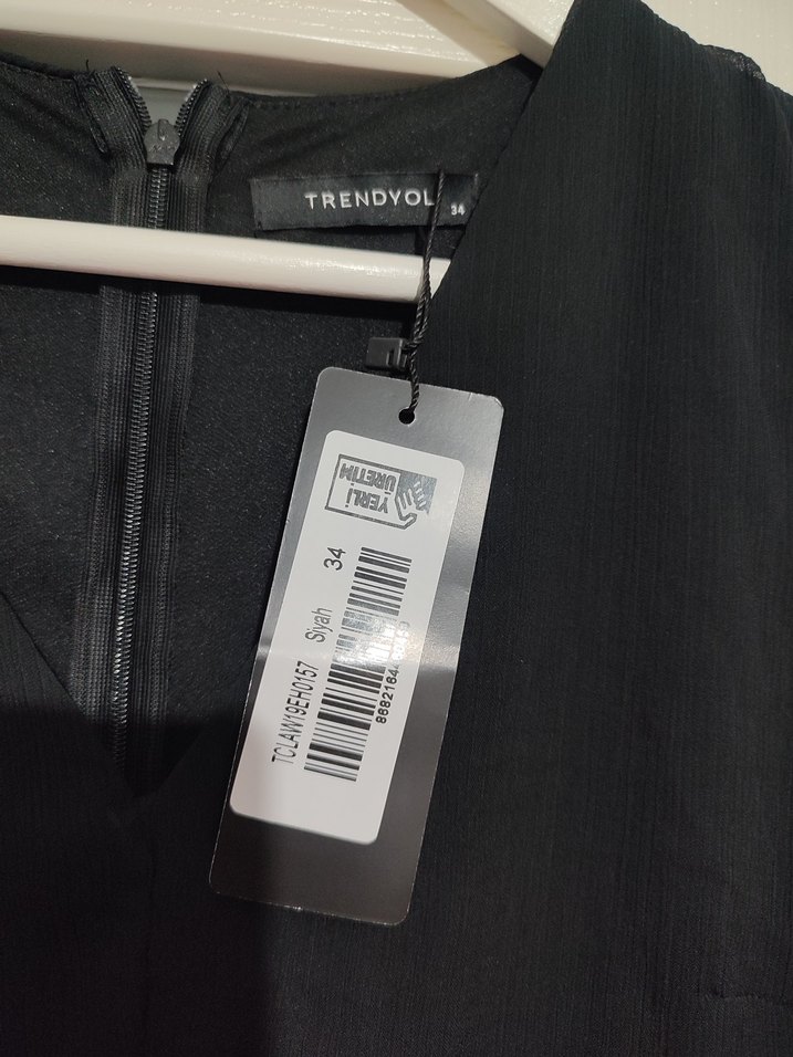 kadın siyah elbise - Görsel 5