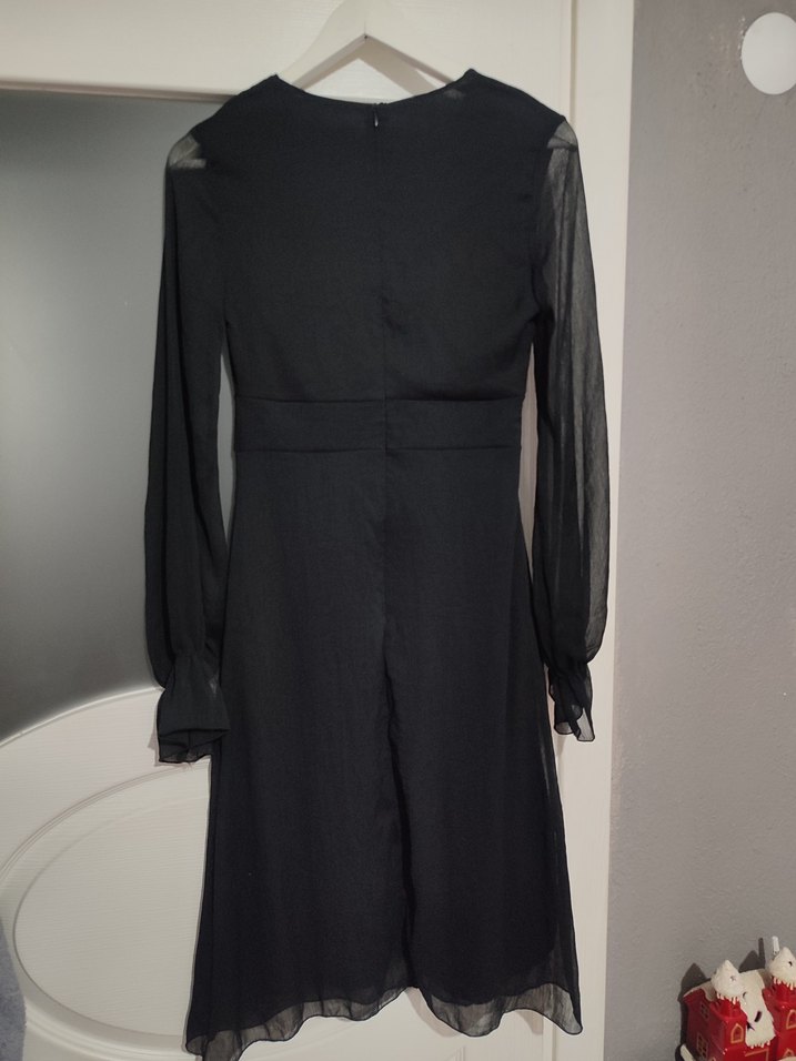 kadın siyah elbise - Görsel 4