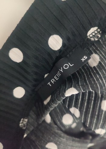 Puantiye Desenli Siyah Hamile Midi Etek - Görsel 4