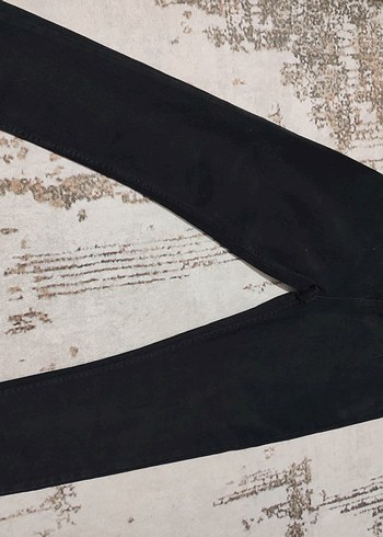 Siyah Kemerli Midi Denim Kadın Pantolon - Görsel 2