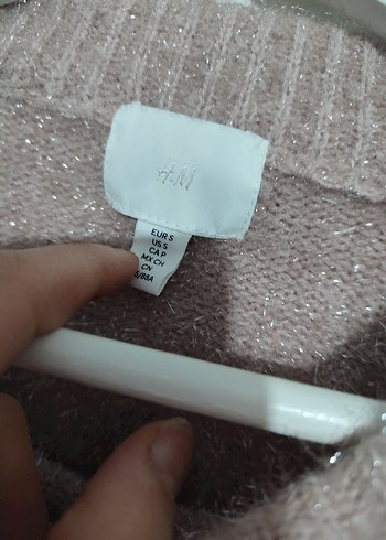 Bej Örgü Simli Kadın Kazak - Görsel 4