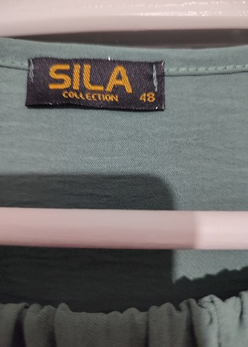 Yeşil Salaş Uzun Elbise - Görsel 4