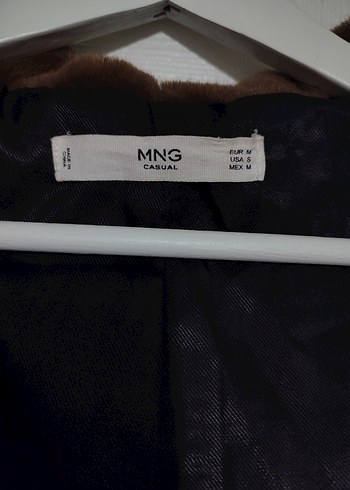 Kahverengi Uzun Kollu Kadın Suni Kürk Mont - Görsel 4