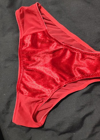 Koyu Kırmızı Gotik Tarz Midi Sütyen - Görsel 3