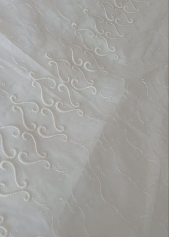 İşlemeli Beyaz Yatak Örtüsü - Görsel 5