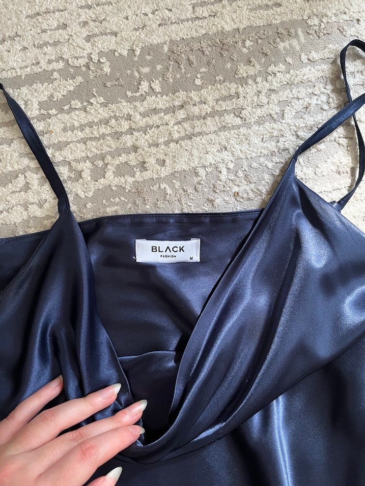 saten elbise - Görsel 5