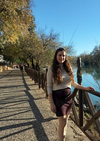 bordo vücudu saran midi etek - Görsel 3