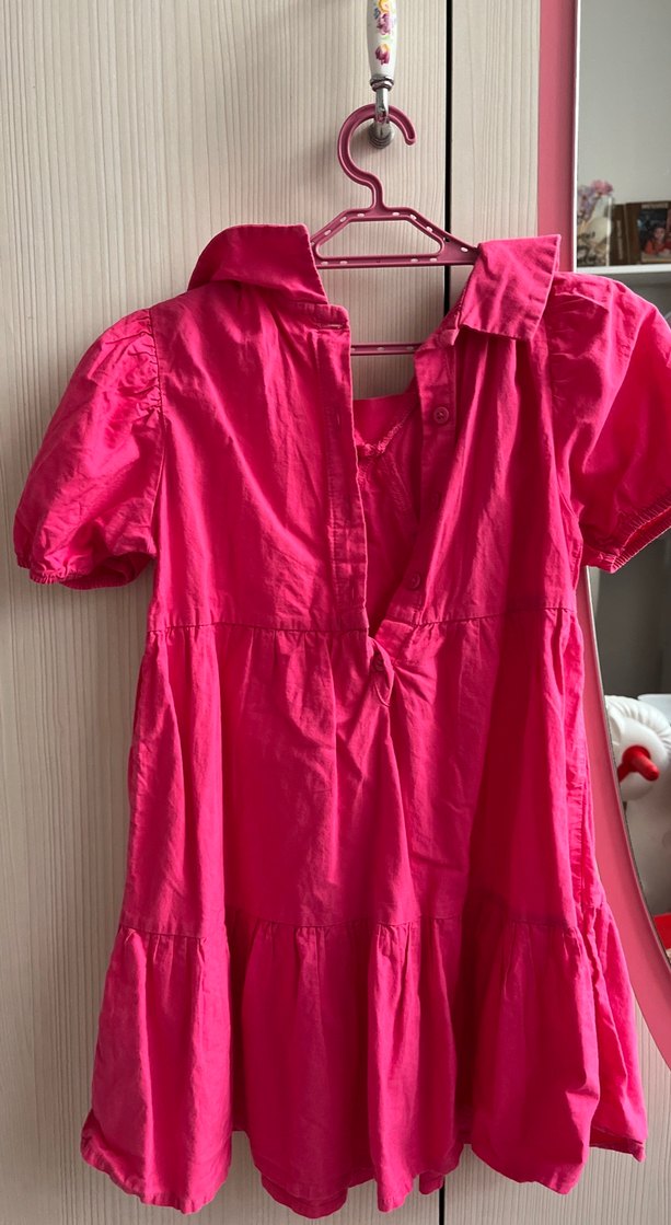 Pembe Kız Çocuk Elbise - Görsel 2