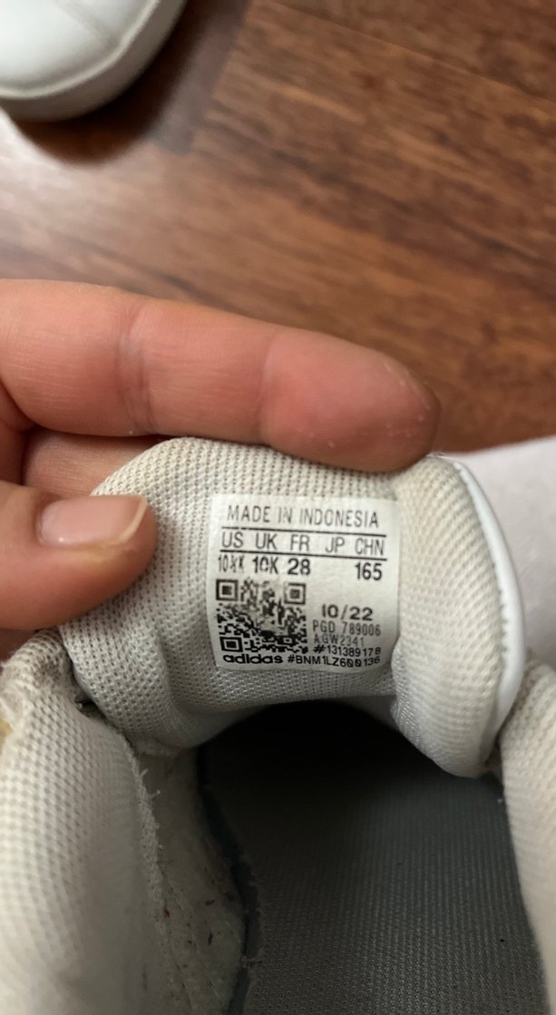 Kız Çocuk Beyaz Gri Adidas Sneaker - Görsel 4