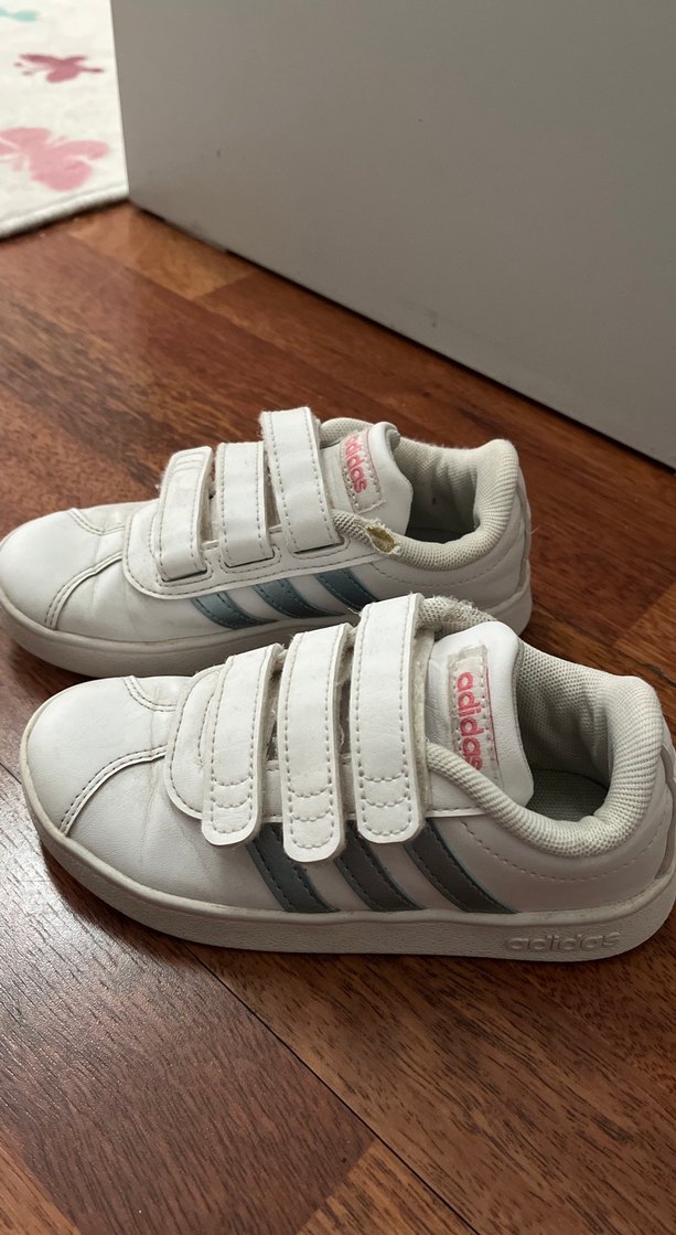 Kız Çocuk Beyaz Gri Adidas Sneaker - Görsel 3