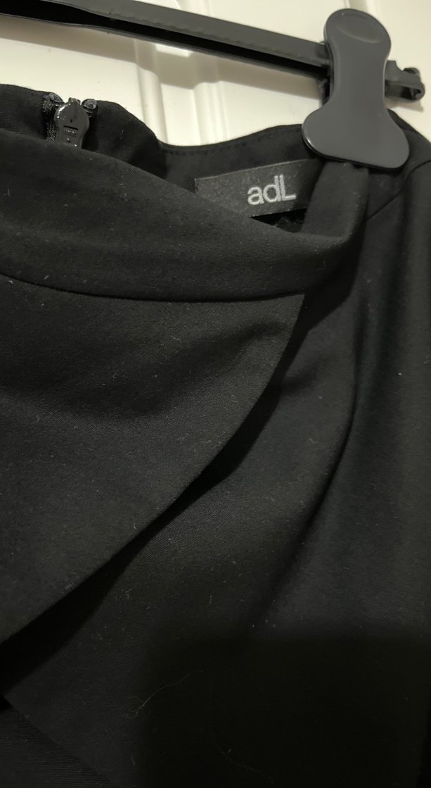 Siyah Mini Etek, Fırfırlı, Dar Kesim - Görsel 2