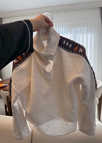 Nakışlı Camel kazak - Görsel 3