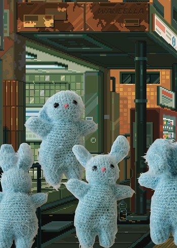 Pastel Mavi Amigurumi Peluş Oyuncak - Görsel 2