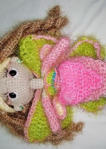 Winx Enchantix Flora Amigurumi Bebek - Görsel 4