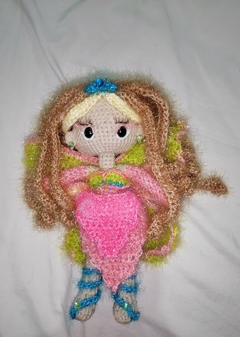 Winx Enchantix Flora Amigurumi Bebek - Görsel 6