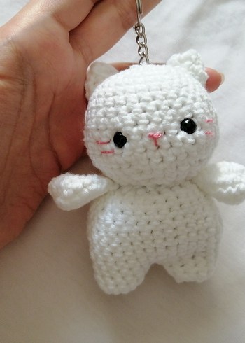 9 adet kedi anahtarlık amigurumi - Görsel 13