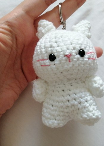 9 adet kedi anahtarlık amigurumi - Görsel 20