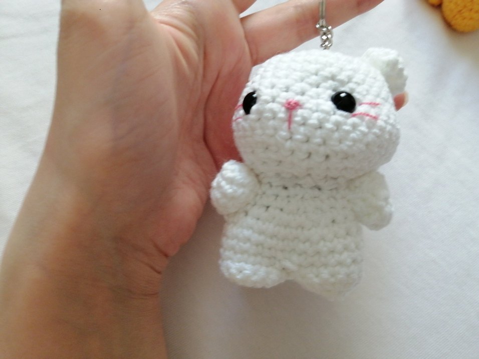 9 adet kedi anahtarlık amigurumi - Görsel 5