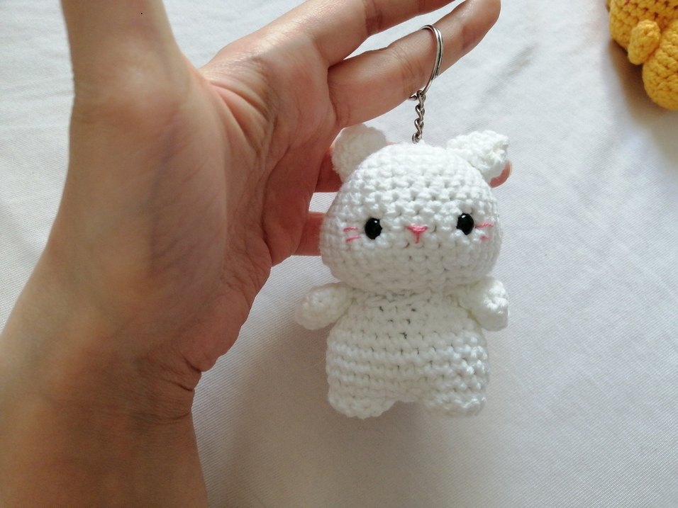 9 adet kedi anahtarlık amigurumi - Görsel 3