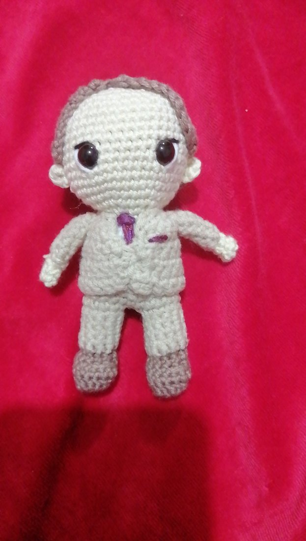 Hannibal Lecter Amigurumi Bebek - Görsel 2