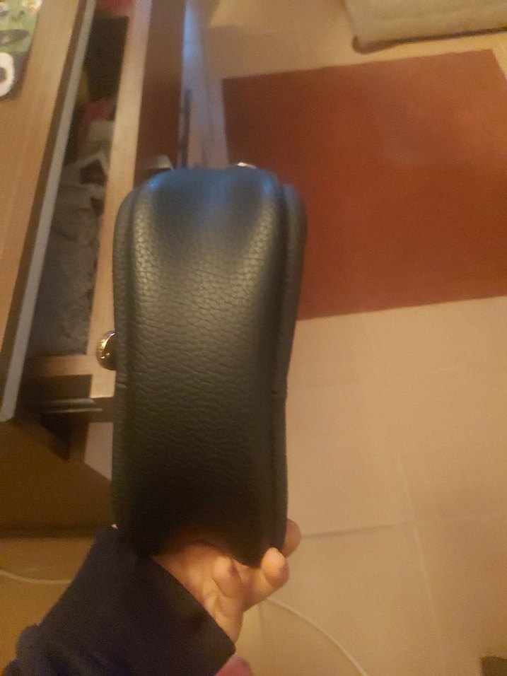 Klasik Siyah Deri Kadın Çanta - Görsel 3