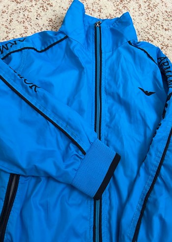 Mavi Kapüşonlu Erkek Çocuk ceket - Görsel 2