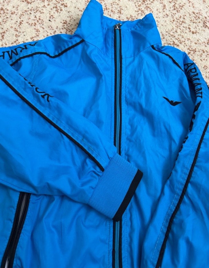 Mavi Kapüşonlu Erkek Çocuk ceket - Görsel 2