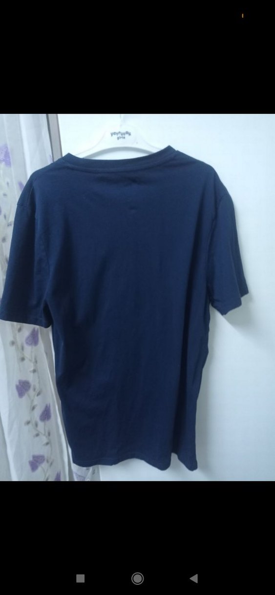 Mavi Erkek Denim Tişört - Görsel 2