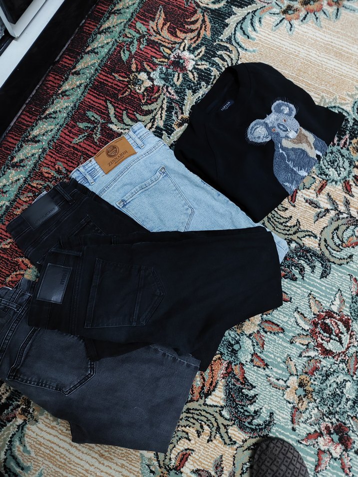 4 adet pantolon 29/30 ve 2 adet sert Lufian ve Paulmark yeni ... - Görsel 2