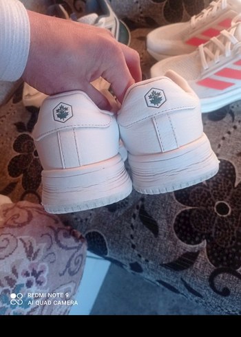 Beyaz Bağcıklı erkek Spor Ayakkabı - Görsel 4