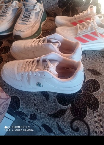 Beyaz Bağcıklı erkek Spor Ayakkabı - Görsel 3