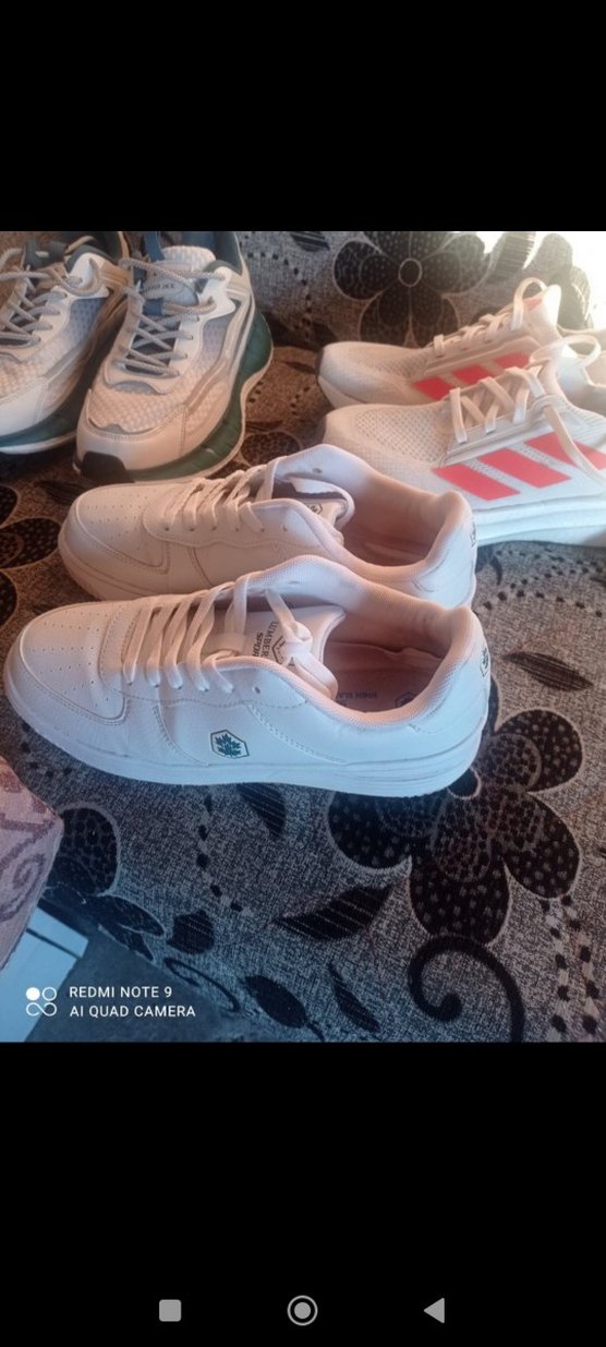 Beyaz Bağcıklı erkek Spor Ayakkabı - Görsel 3