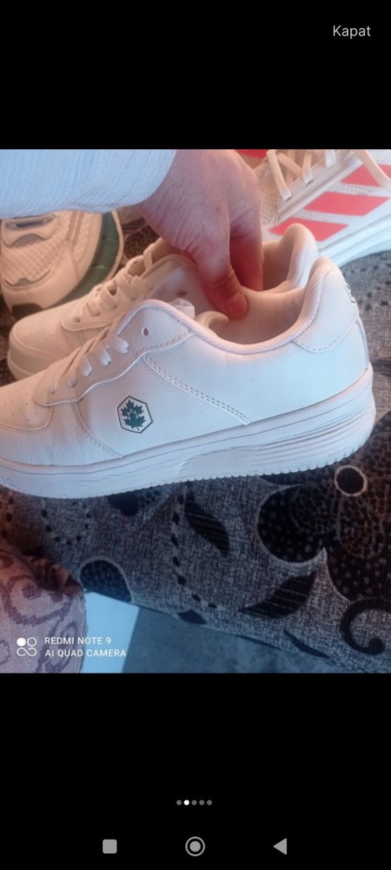 Beyaz Bağcıklı erkek Spor Ayakkabı - Görsel 5