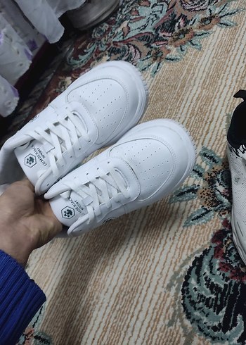 Beyaz erkek Spor Ayakkabısı Bağcıklı 2side yenii - Görsel 6