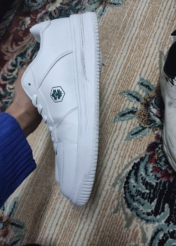 Beyaz erkek Spor Ayakkabısı Bağcıklı 2side yenii - Görsel 2