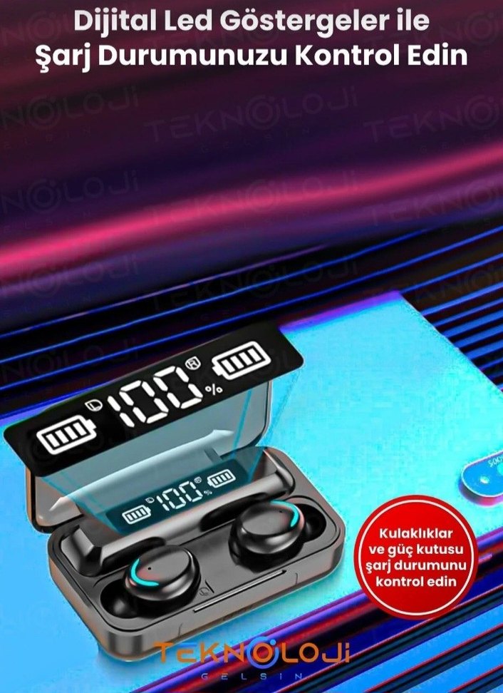 Dokunmatik Yüzeyli Siyah Bluetooth Kulaklık - Görsel 2