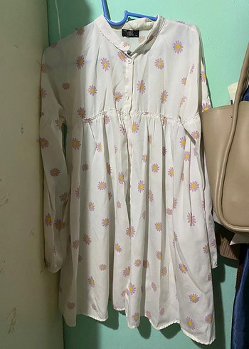 Nakışlı Fırfırlı Midi Hamile Etek - Görsel 2