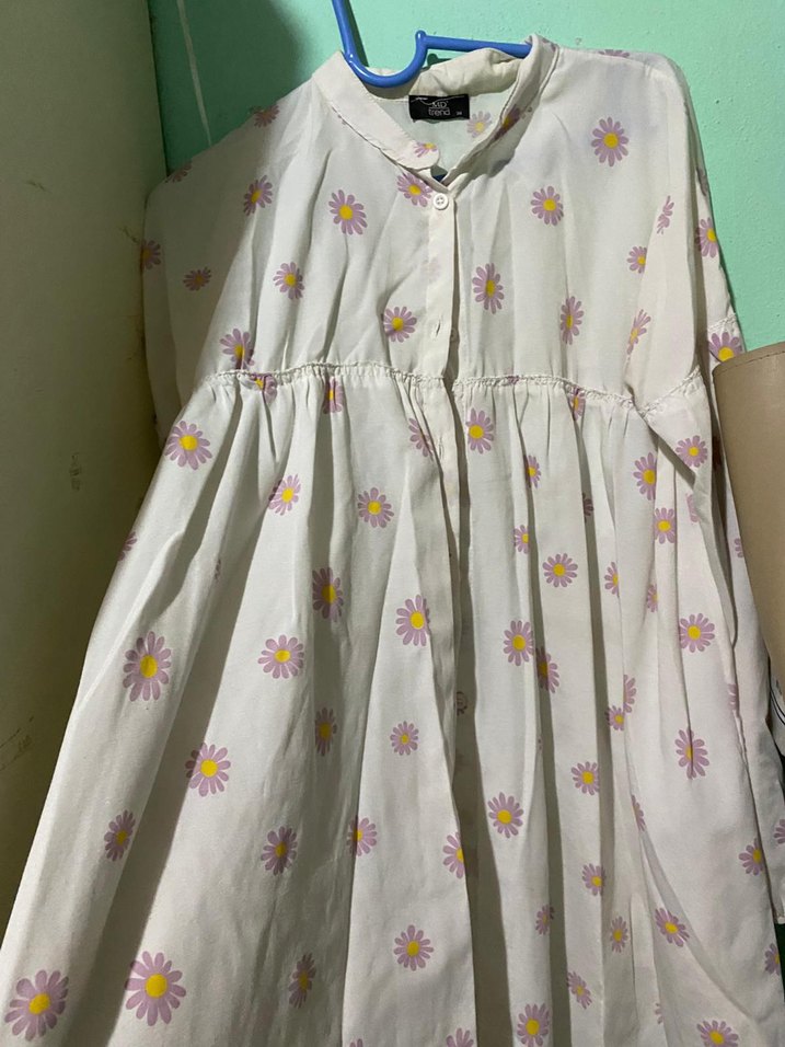 Nakışlı Fırfırlı Midi Hamile Etek - Görsel 3