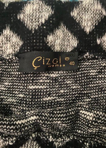 Gri Desenli Pileli Uzun Hamile Eteği - Görsel 6