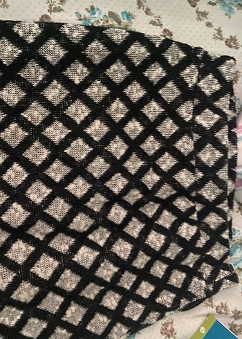 Gri Desenli Pileli Uzun Hamile Eteği - Görsel 4