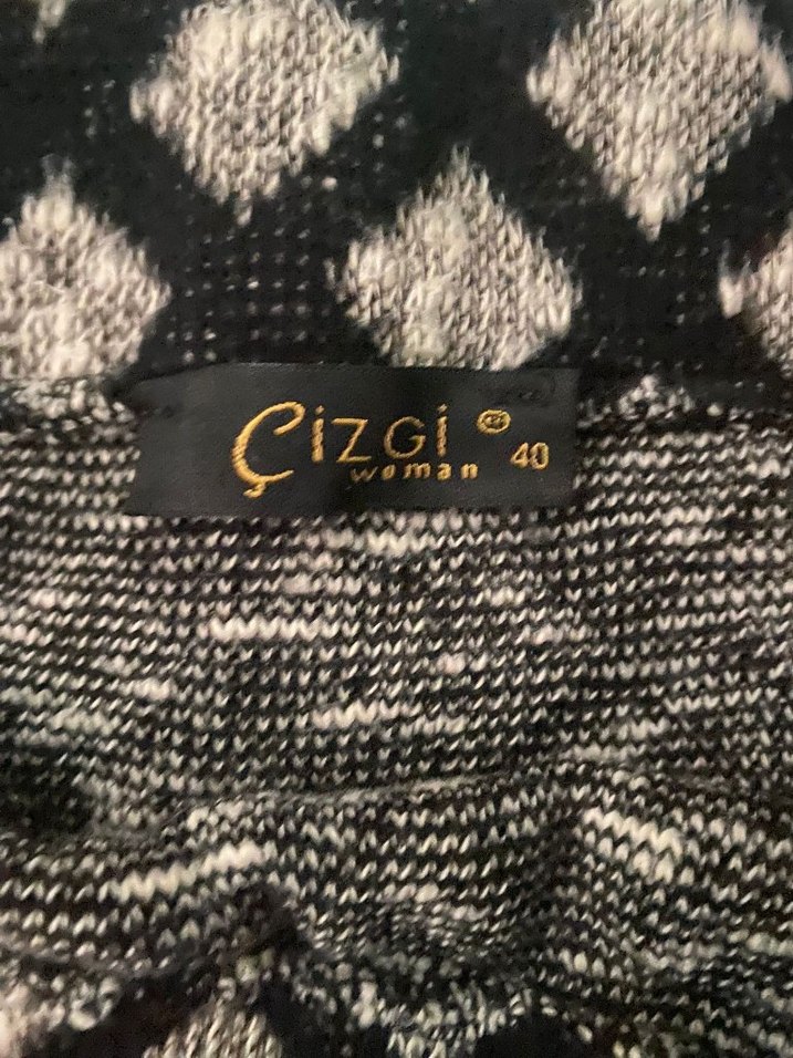 Gri Desenli Pileli Uzun Hamile Eteği - Görsel 5