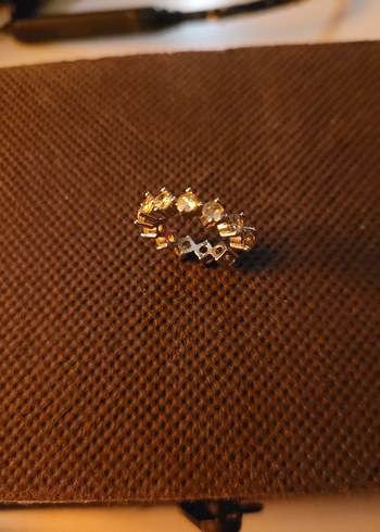 Gümüş Renkli Pembe Pırlantalı Kulak Manşeti - Görsel 3